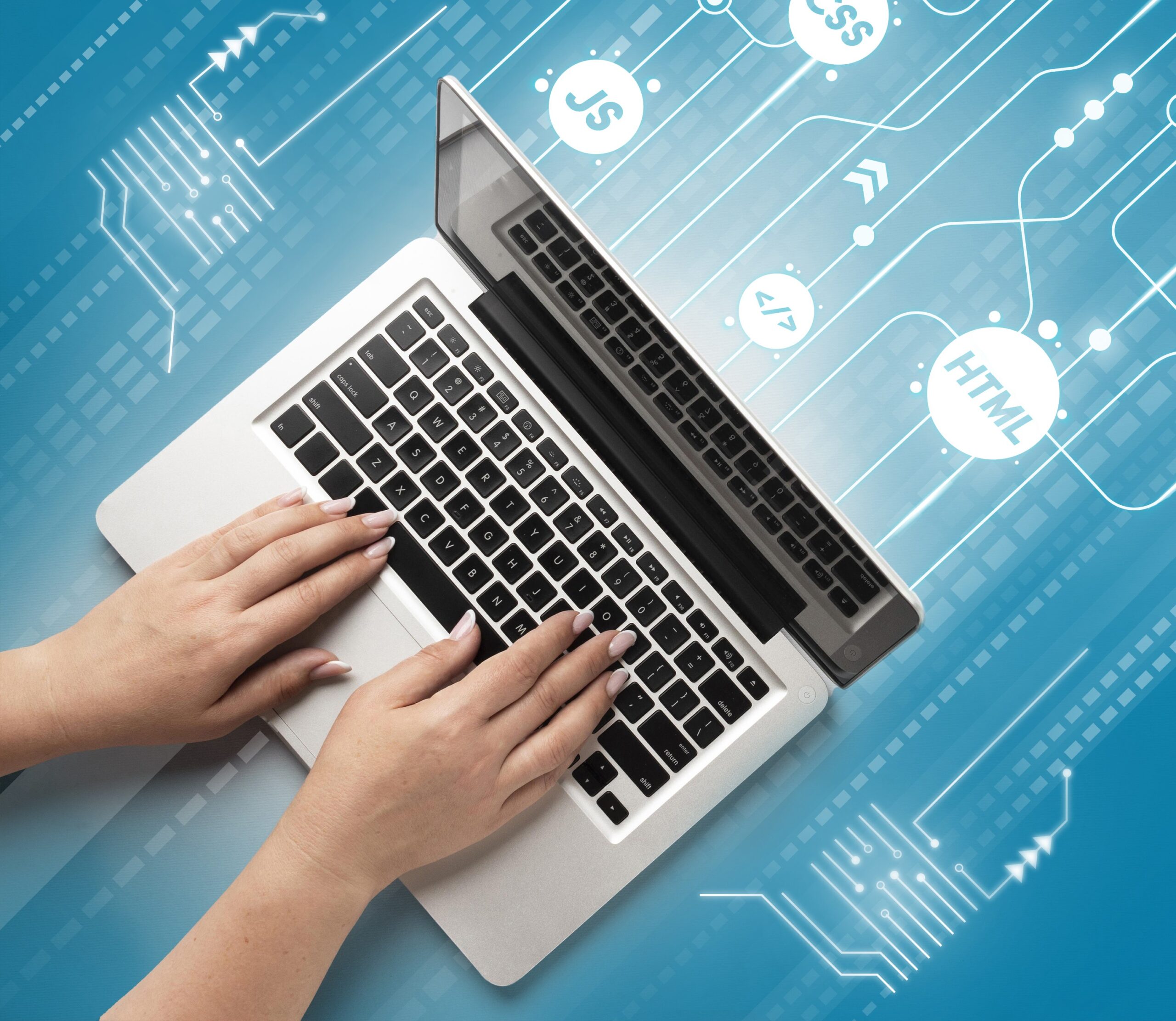 Academics programming background collage