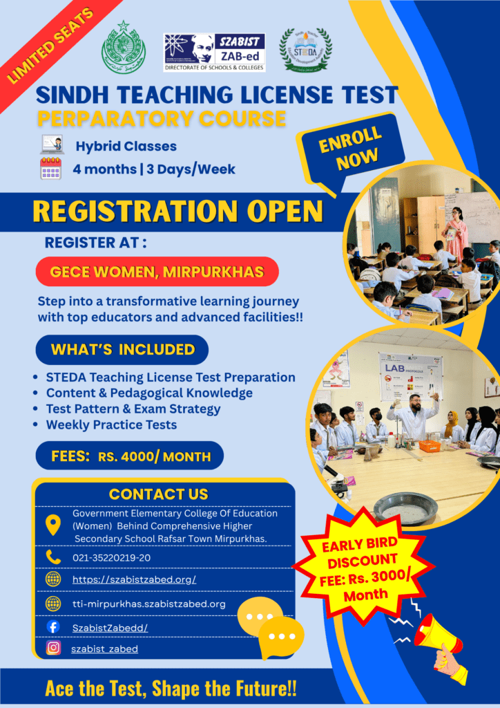 sindh teaching license